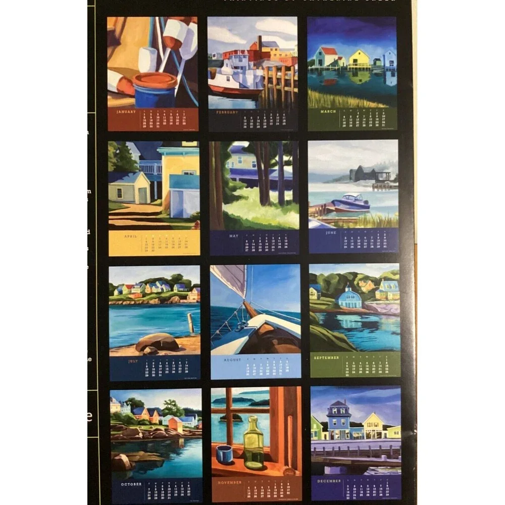 2012 & 2013 Display Poster Calendar Paintings by Catherine Breer - Maine Scenes